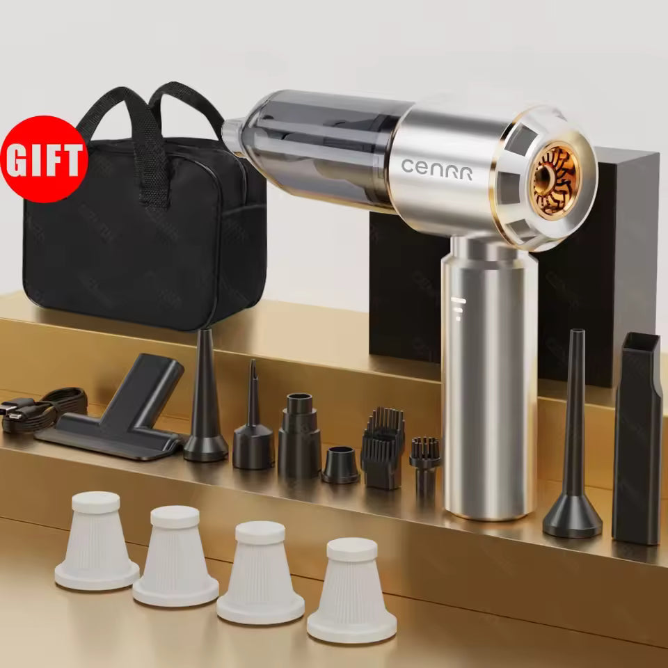 Aspirateur Voiture Sans Fil Airpulser One – Compact, Prêt à Nettoyer en Un Instant